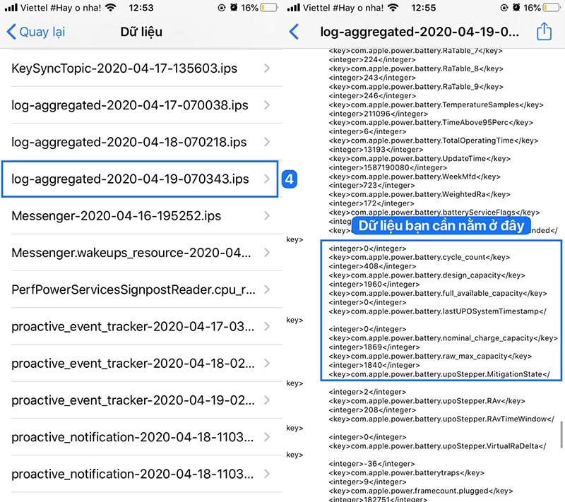 Sử dụng mục Phân tích & Cải tiến trong Cài đặt